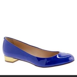 J.Crew Janey Flat Blue Patent Leather